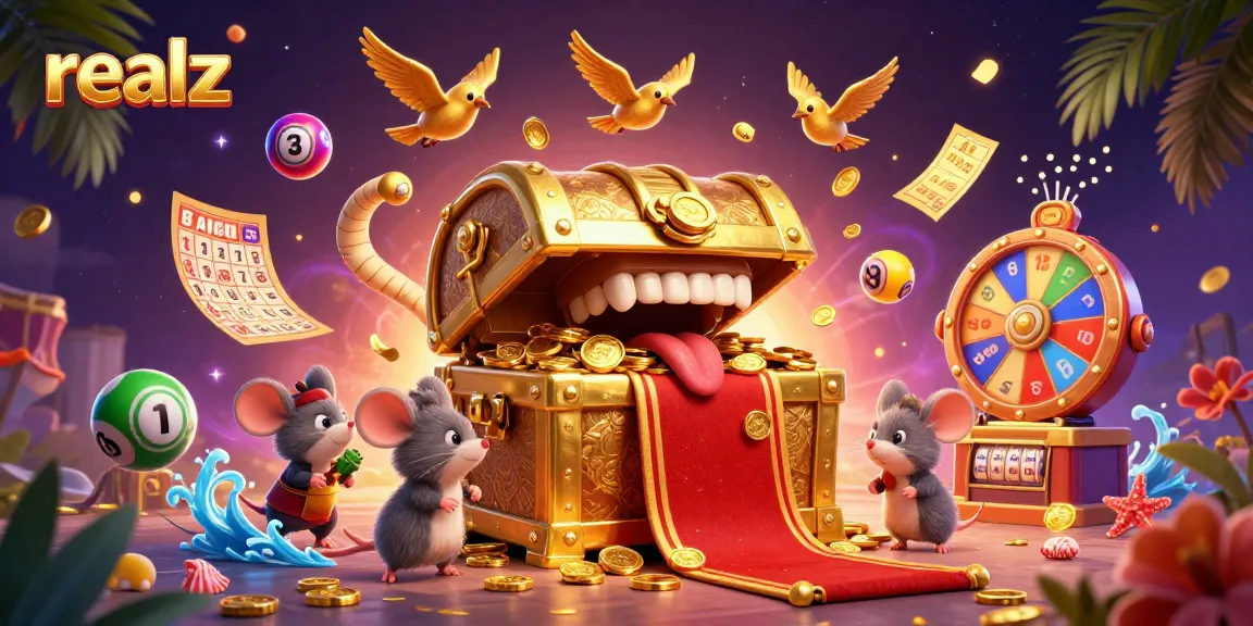 Engage with realz and win big with exciting lottery dynamics captured in a vibrant scene.