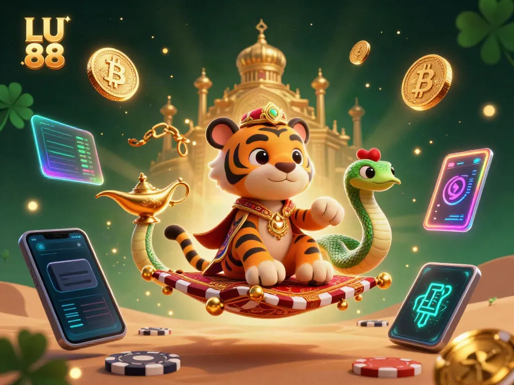 Engage in thrilling gameplay at LU 88 with a vibrant Arabian-themed casino adventure.